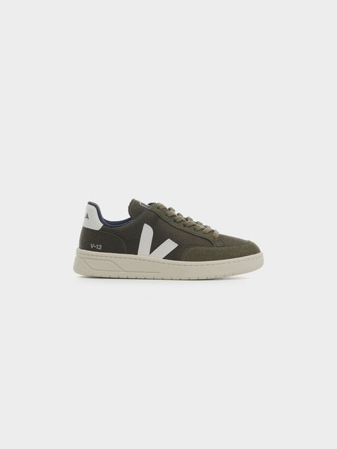 V-12, Olive / White