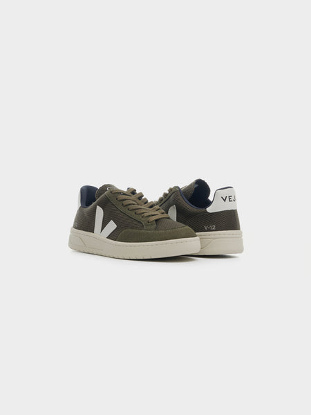 V-12, Olive / White
