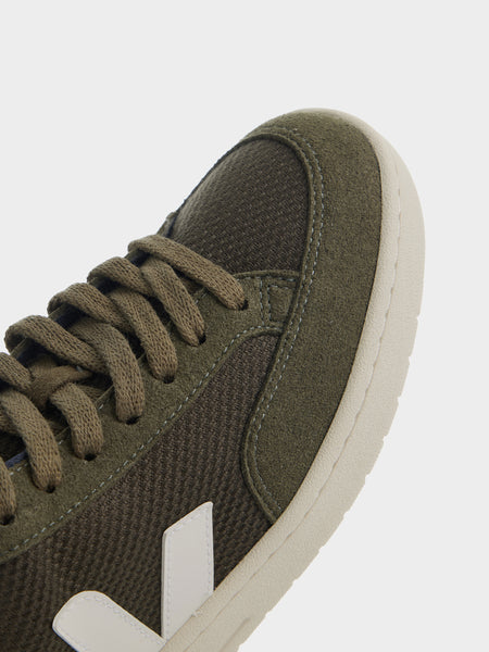 V-12, Olive / White