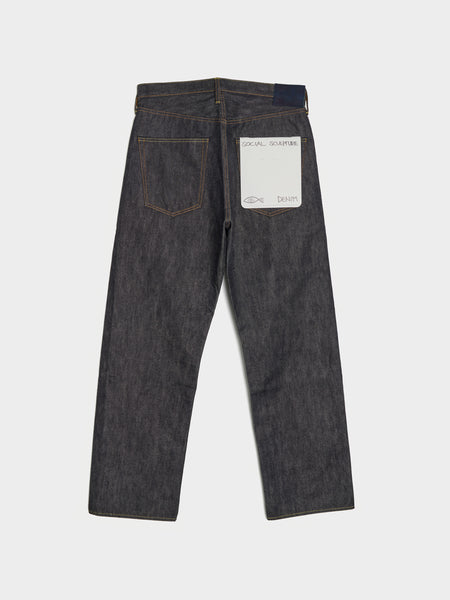 Social Sculpture 01 Wide Raw, Denim