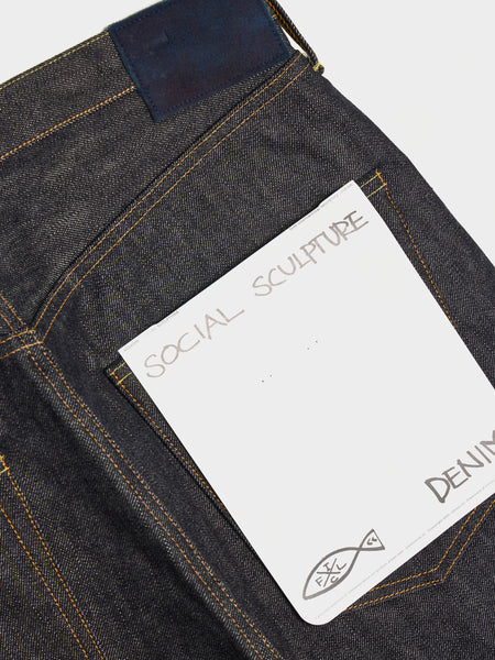 Social Sculpture 01 Wide Raw, Denim