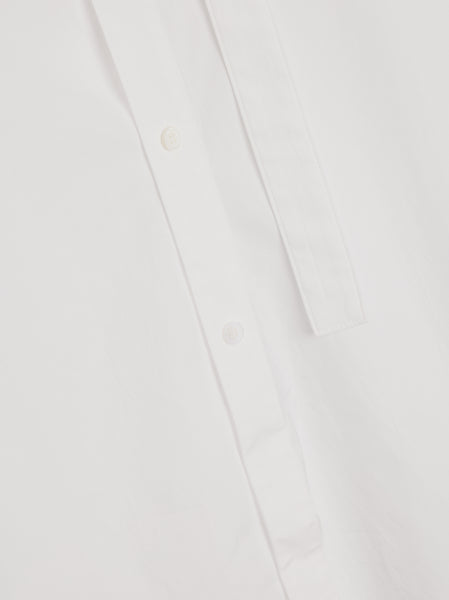 O-Collar Placket Detached Blazer, White