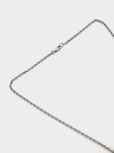 D Tag Pendant, Silver