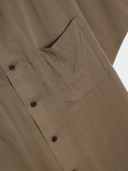 Panel Hawaiian Blouse, Beige