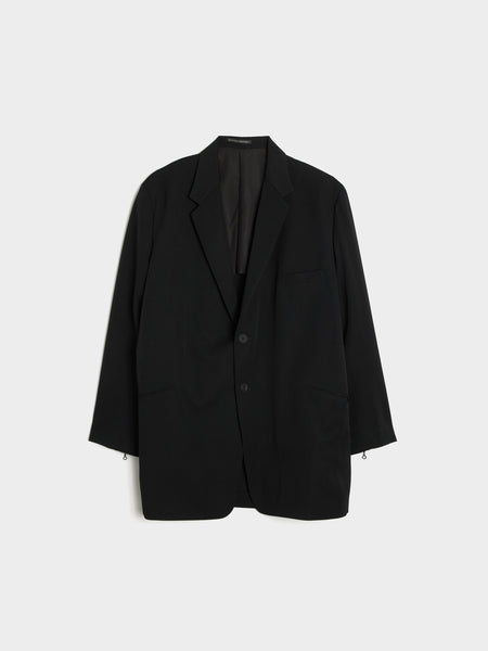 Double Button Jacket, Black