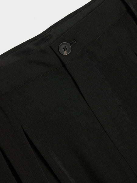 12 Tucks Pants, Black