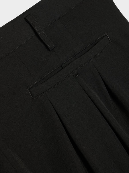 12 Tucks Pants, Black