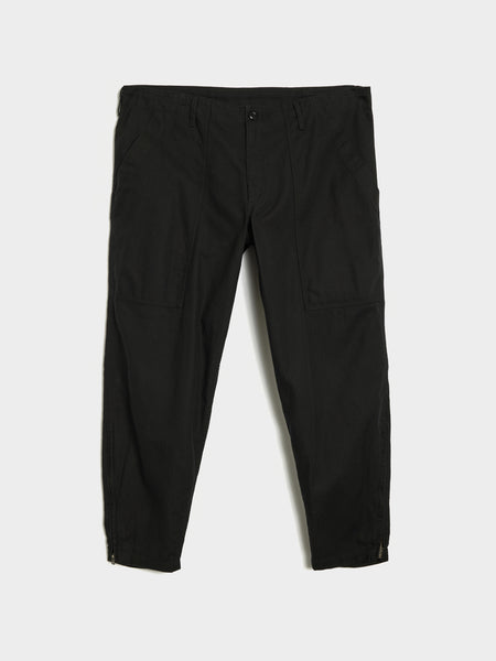 Hem Zip Painter Pants, Black