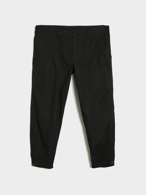 Hem Zip Painter Pants, Black