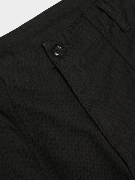 Hem Zip Painter Pants, Black