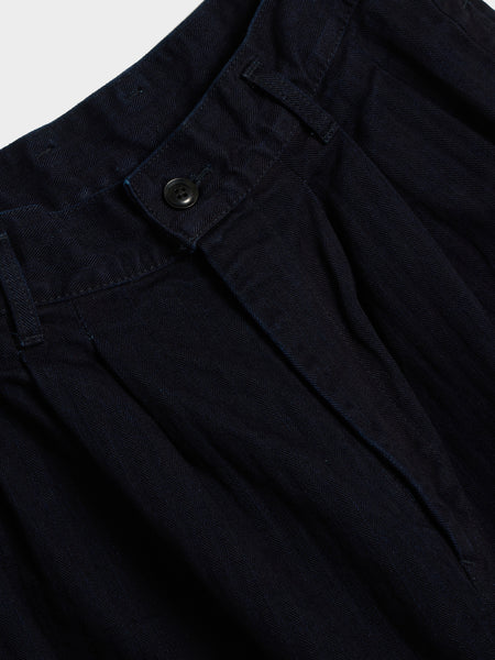 Side Tape Detail Pants, Indigo