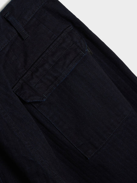 Side Tape Detail Pants, Indigo