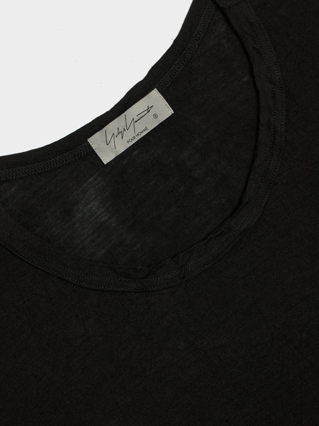 Round Neck Long SLV T, Black