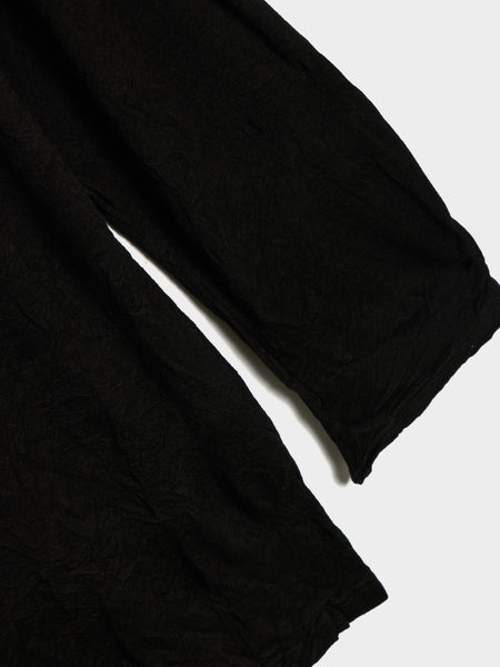 Round Neck Long SLV T, Black
