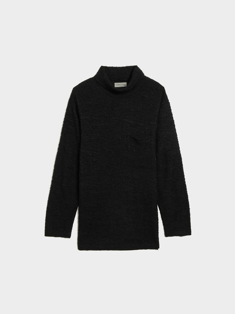 PKT Turtle Neck Long SLV PO, Black