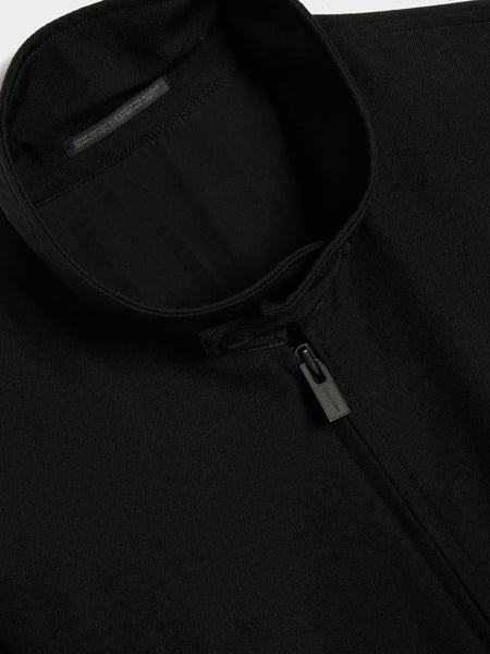 Collar Tab F Blouson, Black