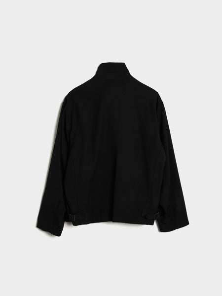 Collar Tab F Blouson, Black
