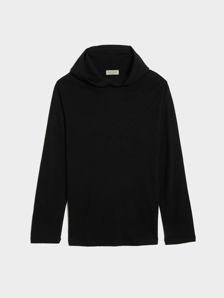 Hooded Long SLV T, Black