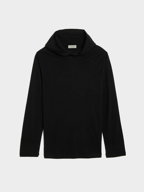 Hooded Long SLV T, Black