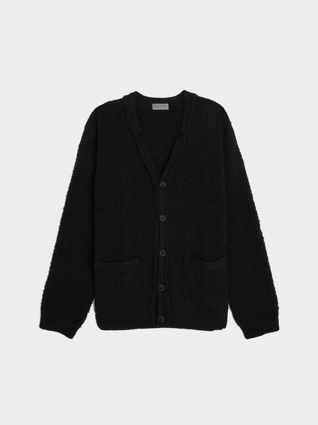 Side Rib Cardigan, Black