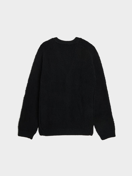 Side Rib Cardigan, Black