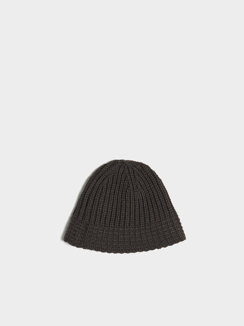 Knit Stitch Hat, Grey