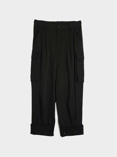Ko-Hem Cuffs Cargo Pant, Black