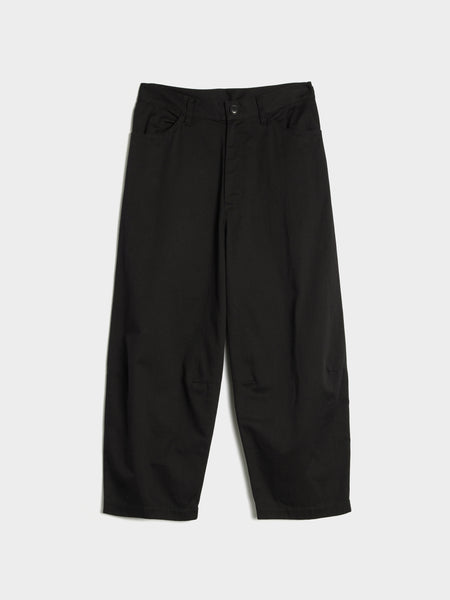 N-Side Dart Untrimmed Pants, Black