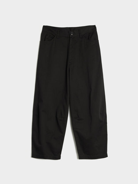 N-Side Dart Untrimmed Pants, Black