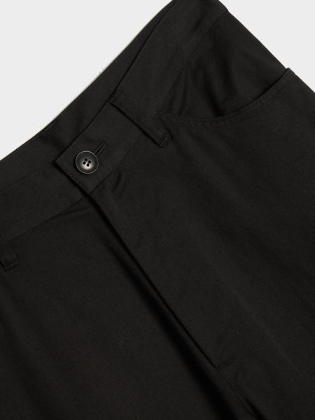 N-Side Dart Untrimmed Pants, Black
