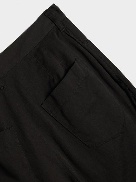 N-Side Dart Untrimmed Pants, Black