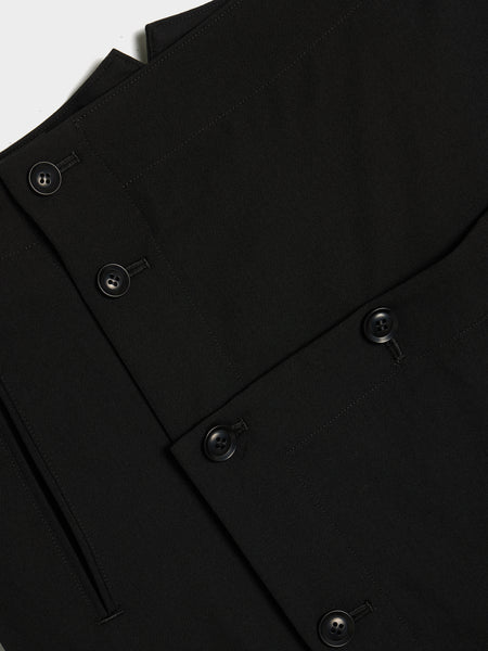 KO-Button Skirt, Black