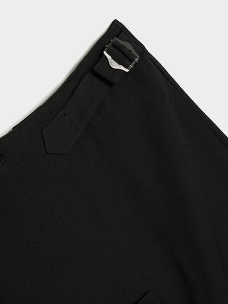 KO-Button Skirt, Black