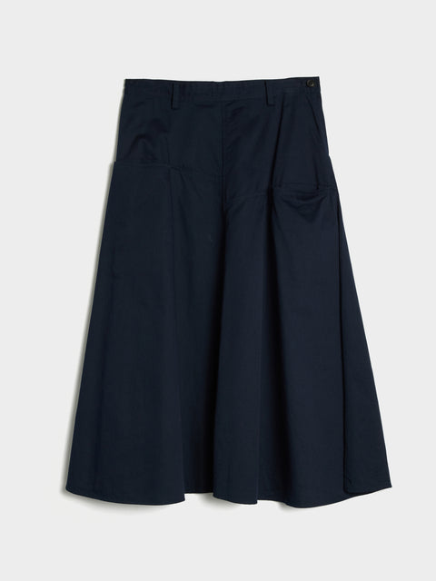 Front Panel Pocket Skirt, Navy