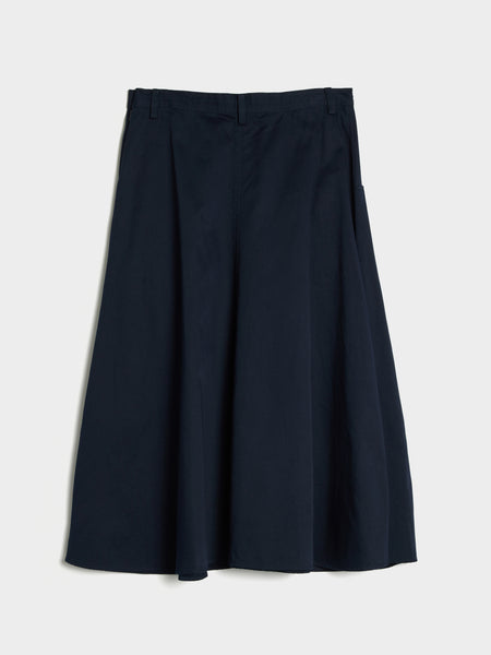 Front Panel Pocket Skirt, Navy