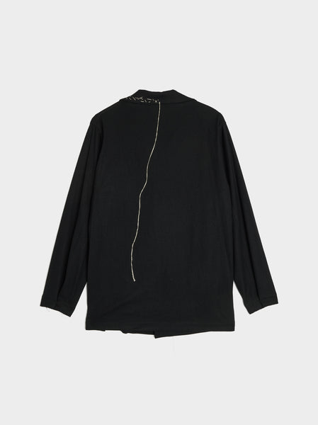 O-Chest PKT Shirt JKT, Black