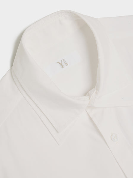 U-Double Collar Shirt, White
