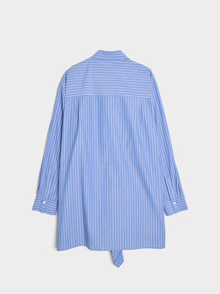 Y-Cloth Plaket Blouses, Blue