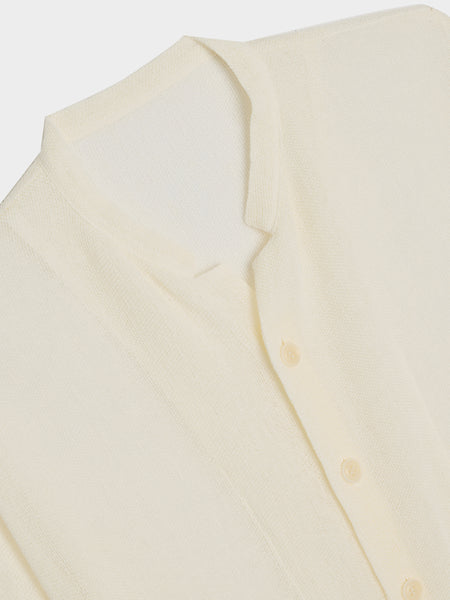 N-Half Sleeve Box Shirt II, White