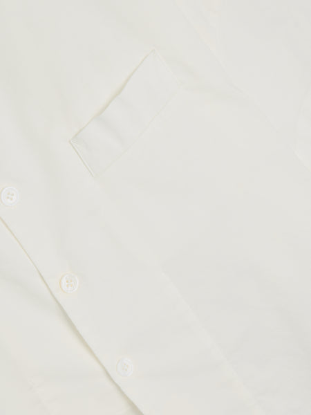 N-Half Sleeve Box Shirt, White