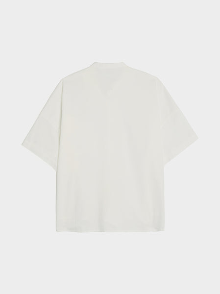 N-Half Sleeve Box Shirt, White