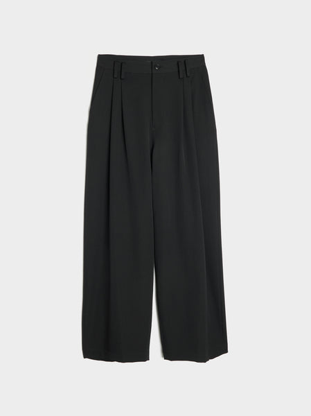 KO-Front Double Tucked Pant, Black