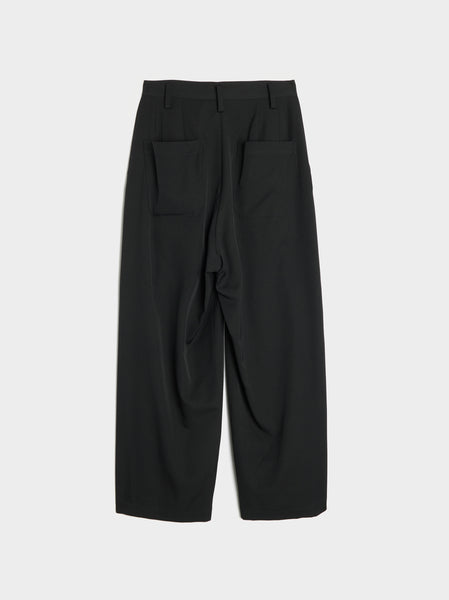 KO-Front Double Tucked Pant, Black