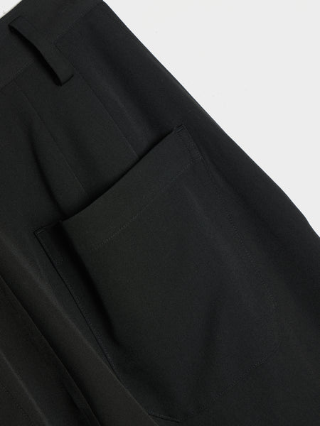 KO-Front Double Tucked Pant, Black