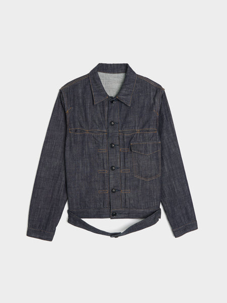 KO-Tucked Denim Jacket, Indigo