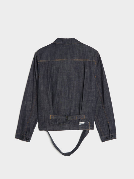 KO-Tucked Denim Jacket, Indigo