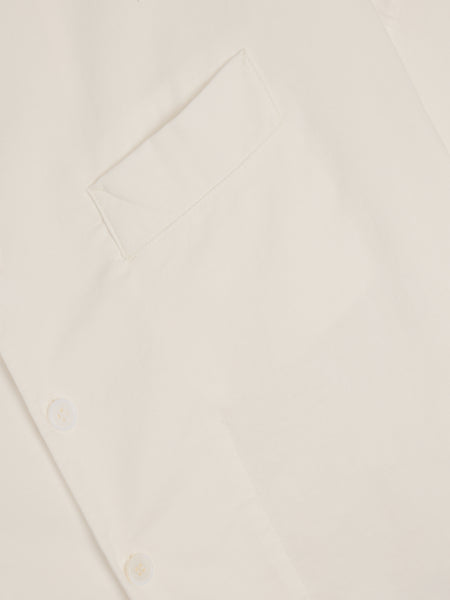 N-Half Sleeve Box Shirt, White