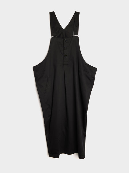 S-Side Strap Overalls, Black