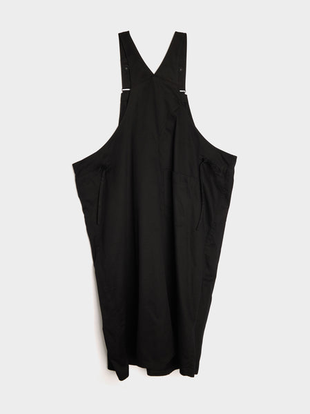 S-Side Strap Overalls, Black