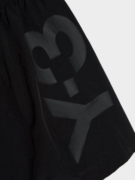 M Classic Logo Swim Shorts - Short Length, Black
